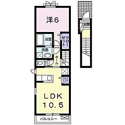 ガレリア 1LDKの間取図画像