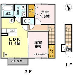 間取図画像 2LDK