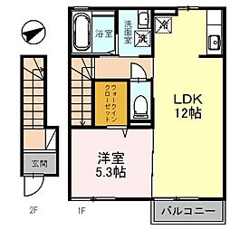 エルドラドK 1LDKの間取図画像