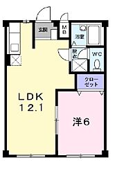 間取図画像 1LDK