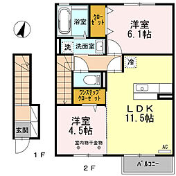 間取図画像 2LDK
