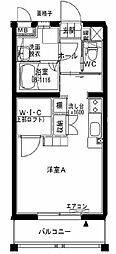 プランドール・フジ 1Kの間取図画像