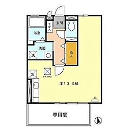 サニーコート福島台 ワンルームの間取図画像