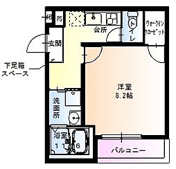 フジパレス堺東6番館 1Kの間取図画像