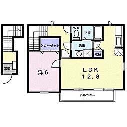ラシャンテ 1LDKの間取図画像