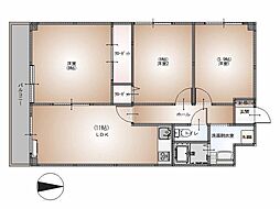 エスポワール松神子 1階3LDKの間取り