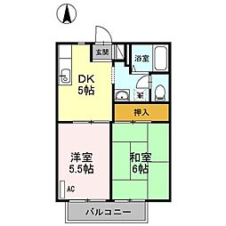 間取図画像 2DK