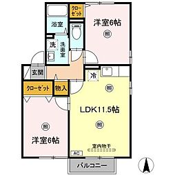 間取図画像 2LDK