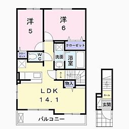 間取図画像 2LDK