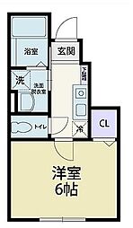 セレッソ・ヴィンデ 1階1Kの間取り