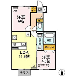 間取図画像 2LDK