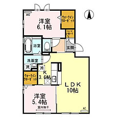 間取図画像 2LDK