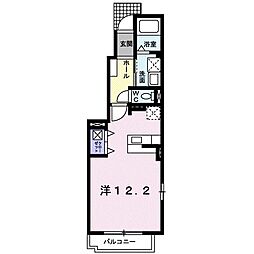 メゾンドグレイス ワンルームの間取図画像