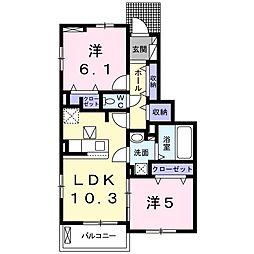 間取図画像 2LDK