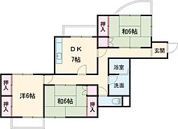 Mハイツ佐藤 3DKの間取図画像