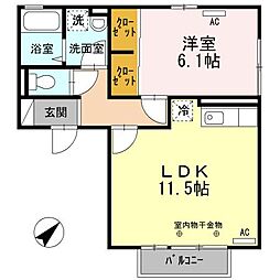間取図画像 1LDK