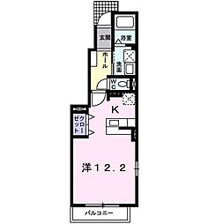 メゾン・ド・フレーシュ-3 ワンルームの間取図画像