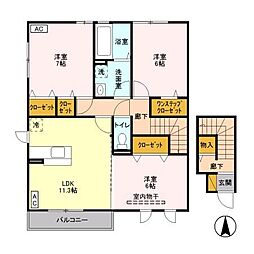 間取図画像 3LDK