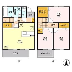 ル・グラン 1階3LDKの間取り