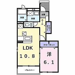 間取図画像 1LDK