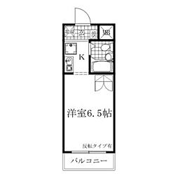 OMレジデンス瀬戸南 ワンルームの間取図画像