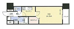 アークデュオ福島万世町 1Kの間取図画像