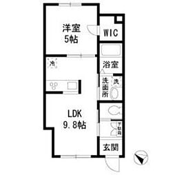 LaVialetta 1LDKの間取図画像