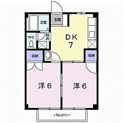 間取図画像 2DK