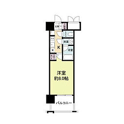 PARKFLATSESAKA 1Kの間取図画像