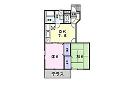 間取図画像 2DK