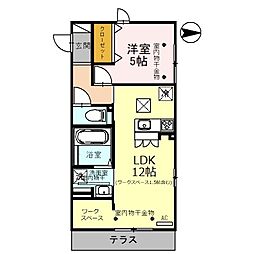 MONOLITH 1LDKの間取図画像