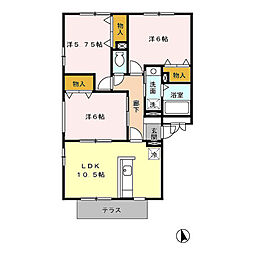グレイスコート 3LDKの間取図画像