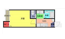 アークガーデン春日部 1Kの間取図画像
