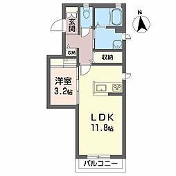 間取図画像 1LDK
