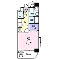ヴィラ・アンジュ 1Kの間取図画像