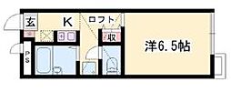 ES118 ワンルームの間取図画像