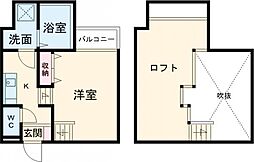 Creo庄内通六番館 1階1Kの間取り