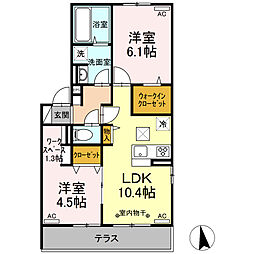 間取図画像 2LDK