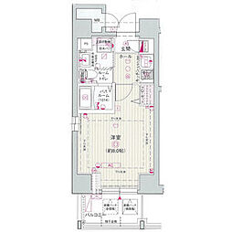 エステムプラザ名古屋・栄プレミアム 1Kの間取図画像