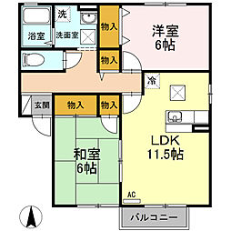 間取図画像 2LDK