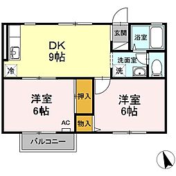 間取図画像 2DK