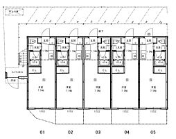 ニホコーポラス 1階ワンルームの間取り