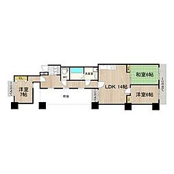 せんぼん有彩館 202 2階3LDKの間取り