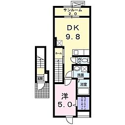 パークサイド1 1LDKの間取図画像