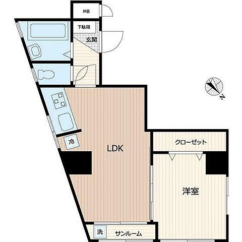 ホームズ でお部屋探し ｊｒ山手線 高田馬場駅 徒歩11分 1ldk 賃料13 8万円 4階 35 92 賃貸マンション住宅情報 物件番号 取扱い不動産会社 大東建託リーシング株式会社 渋谷店