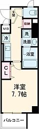 エムエスビル 1Kの間取図画像