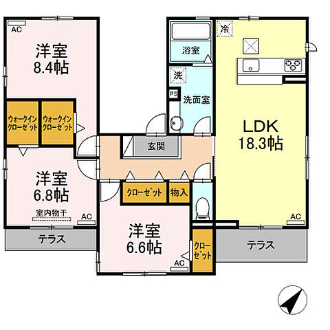 ホームズ でお部屋探し 福岡県福岡市博多区昭南町3丁目2番 3ldk 賃料14 6万円 1階 94 33 賃貸アパート住宅情報 物件番号 取扱い不動産会社 大東建託リーシング株式会社 博多店