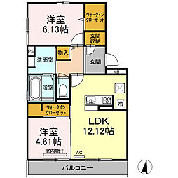 間取図画像 2LDK