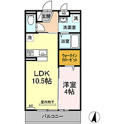 間取図画像 1LDK