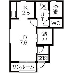 SunnySideHome 1SKの間取図画像